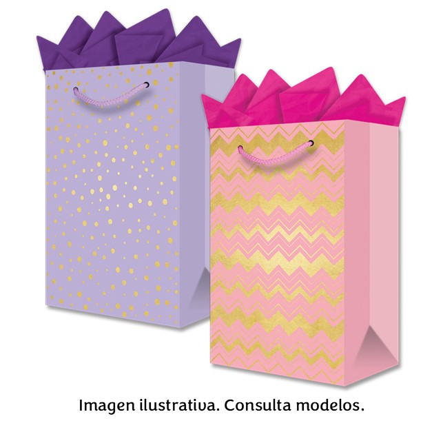 BOLSA REGALO GRANDE GLITTER/3D