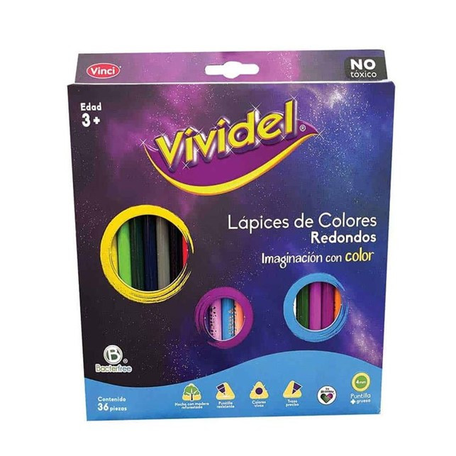 LAPICES COLORES RED VIVIDEL 24PZ