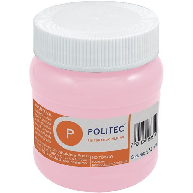 PINTURA POLITEC 250ML ROSA PASTEL 376