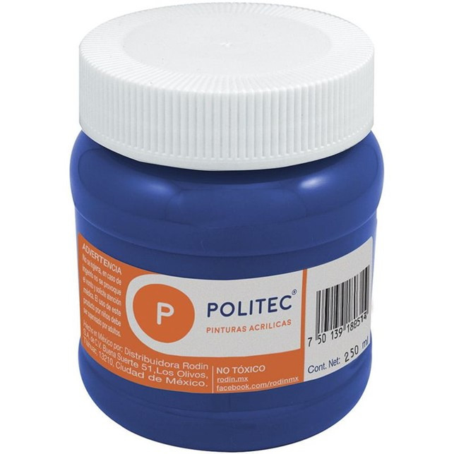 PINTURA POLITEC 250ML AZUL ULTRAMAR