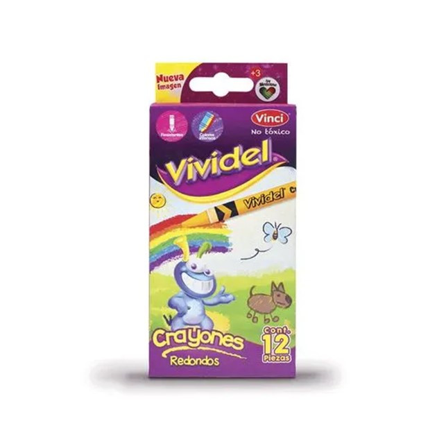 CRAYON RED ESTANDAR VIVIDEL 12PZ