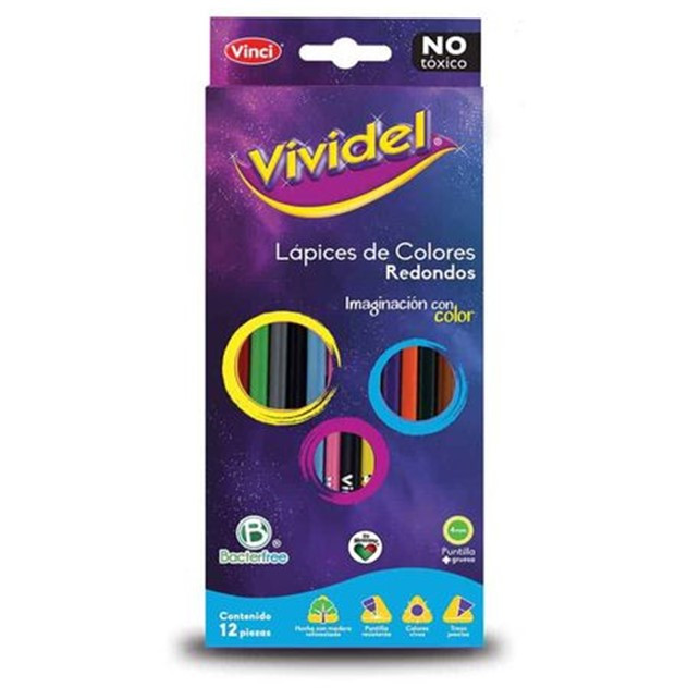 LAPIPCES COLORES RED VIVIDEL 12PZ