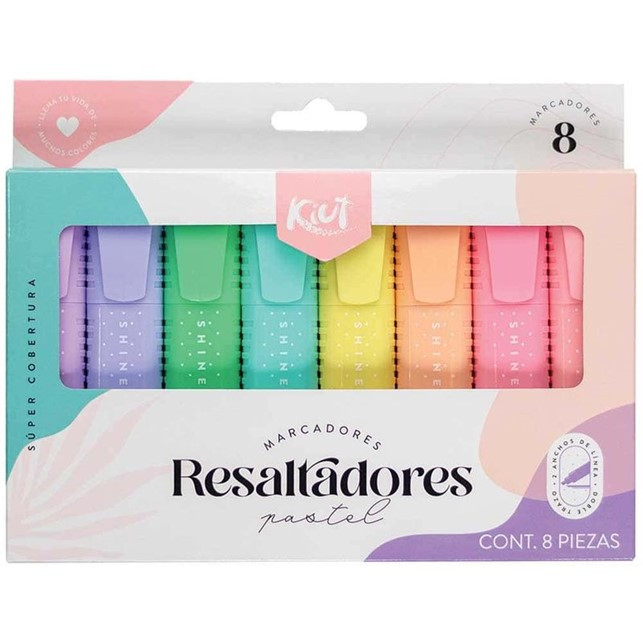 RESALTADORES PASTEL KIUT 8PZ