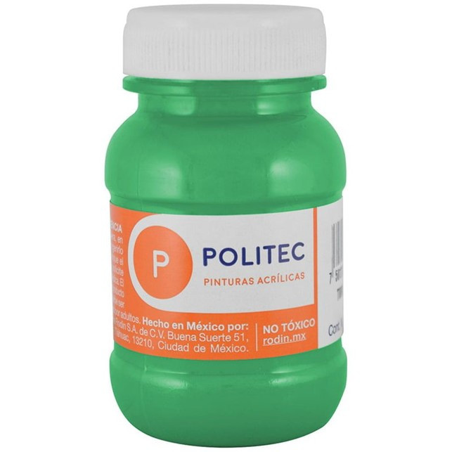PINTURA POLITEC 100ML VERDE CLARO 312