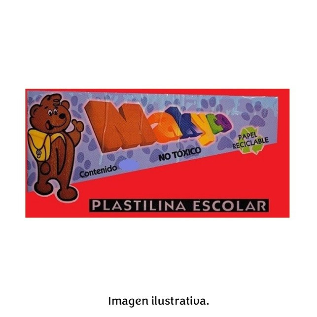 BARRA PLASTILINA ROJO MAKYCO
